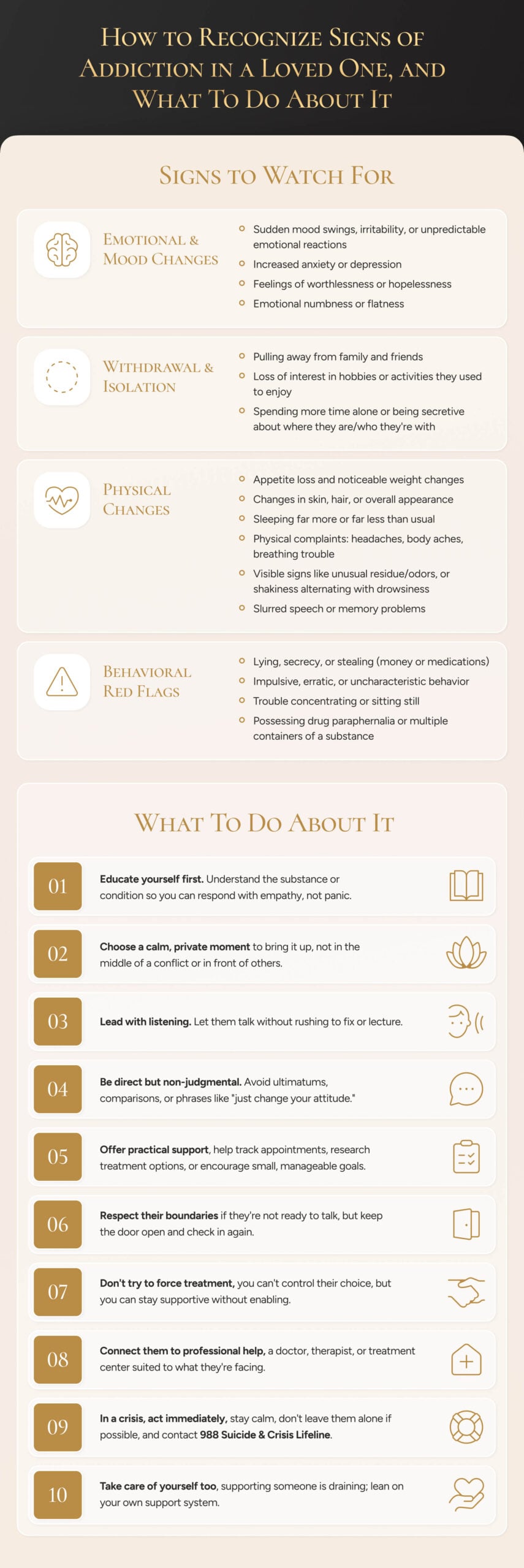 How to recognize signs of addiction in a loved one and what to do about it